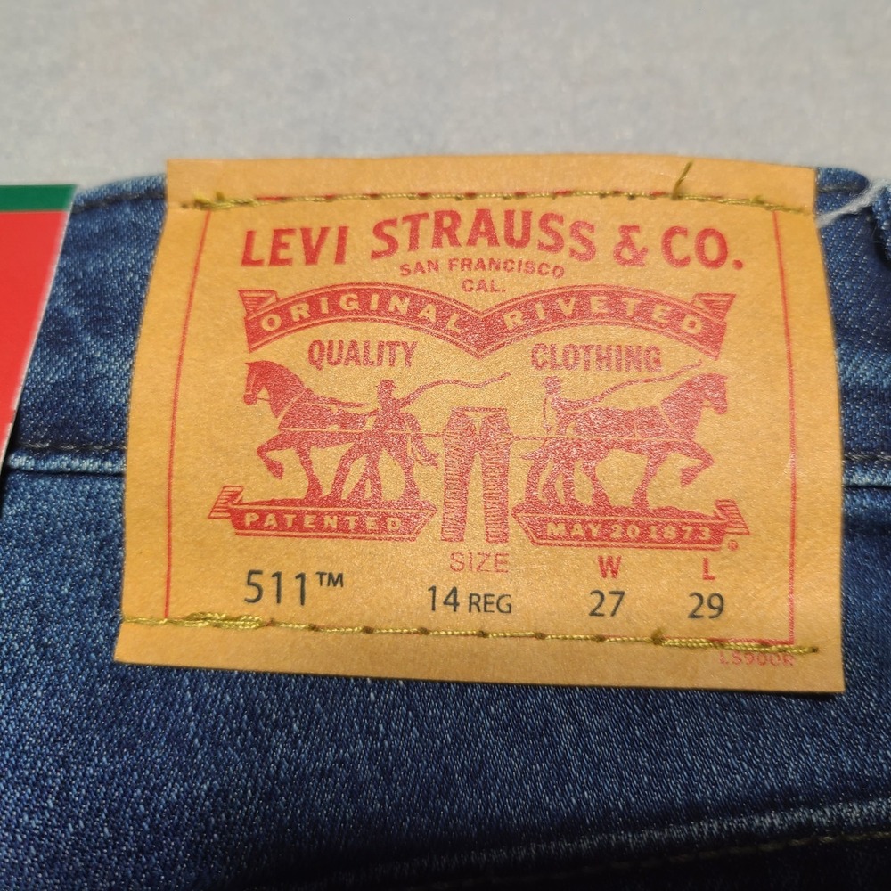 NEW Levi's 511 Youth Size 14 REG Slim Stretch Flex (27 x 29) NWT - Picture 5 of 10